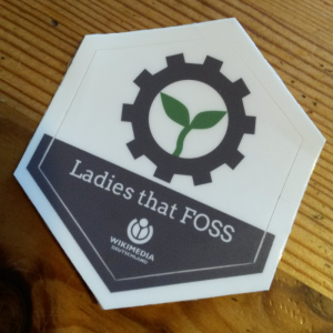 Aufkleber mit Logo von Ladies That FOSS