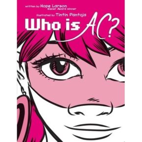 Cover des Comics. Nahaufnahme eines Mädchens mit rosa Haaren, das selbstbewusst schaut